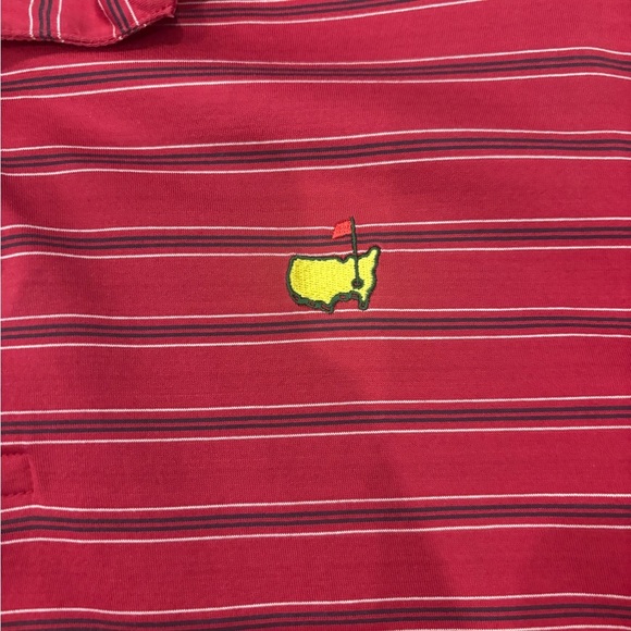 Amen Corner Masters 60’s Two Ply Mercurized Stripe Pima Cotton Polo Sz M 120111 - Picture 3 of 5